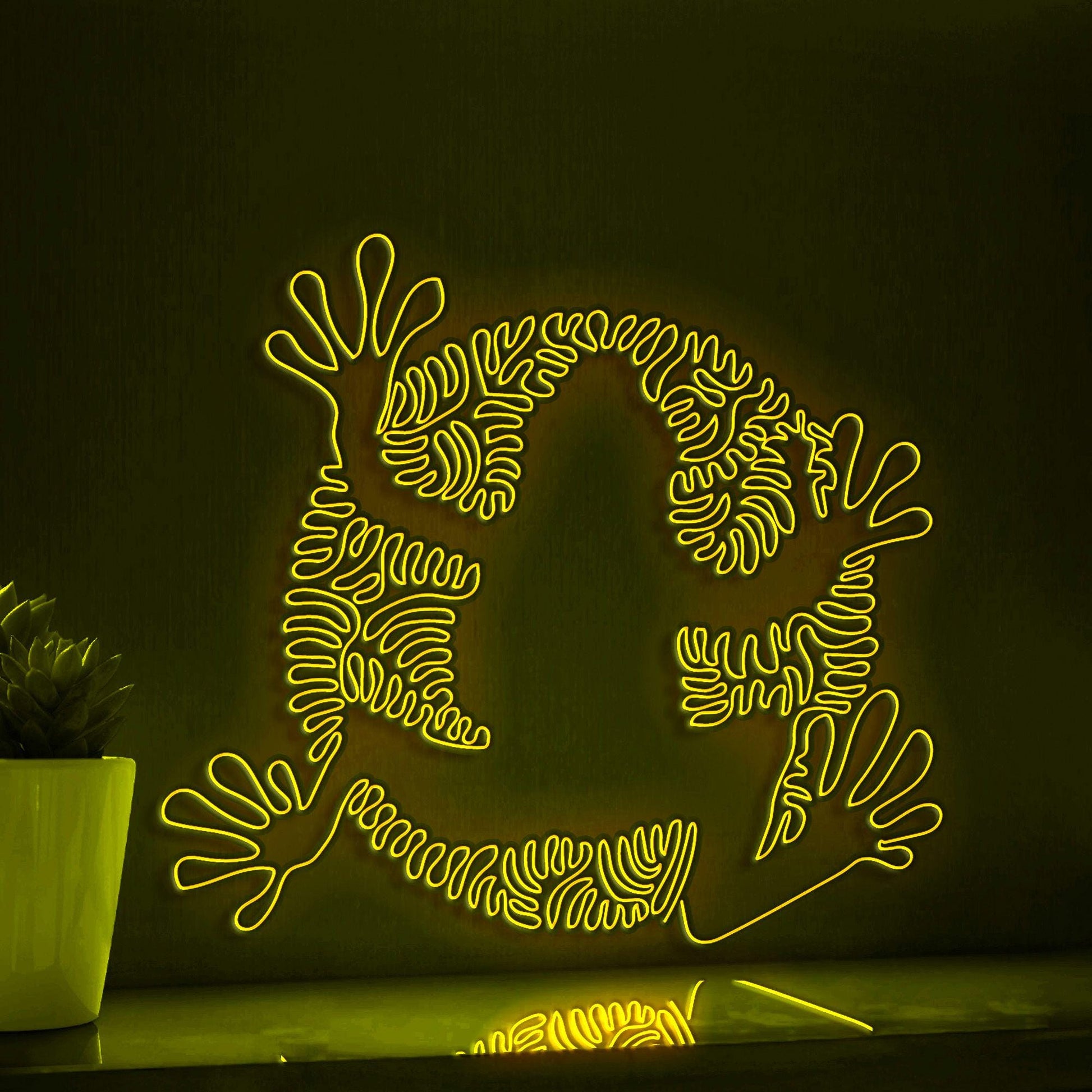 Frog One Line EL Wire Neon Sign - Long Leg Amphibian Art - myneonup