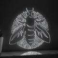 Bee One Line Art EL Wire Neon Sign - Insect Boho Decor - myneonup