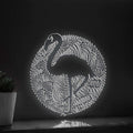 Flamingo Continuous Line EL Wire Neon Sign - Boho Abstract Wall Art Decor - myneonup