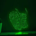 Yak One Line EL Neon - Curved Horns Animal Art - myneonup