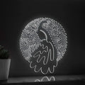 Adorable Big Peacock Tail EL Neon Art for Wall Decor - myneonup