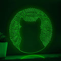 Cat Face One Line Art EL Wire Neon Sign - Minimalist Pet Wall Decor - myneonup
