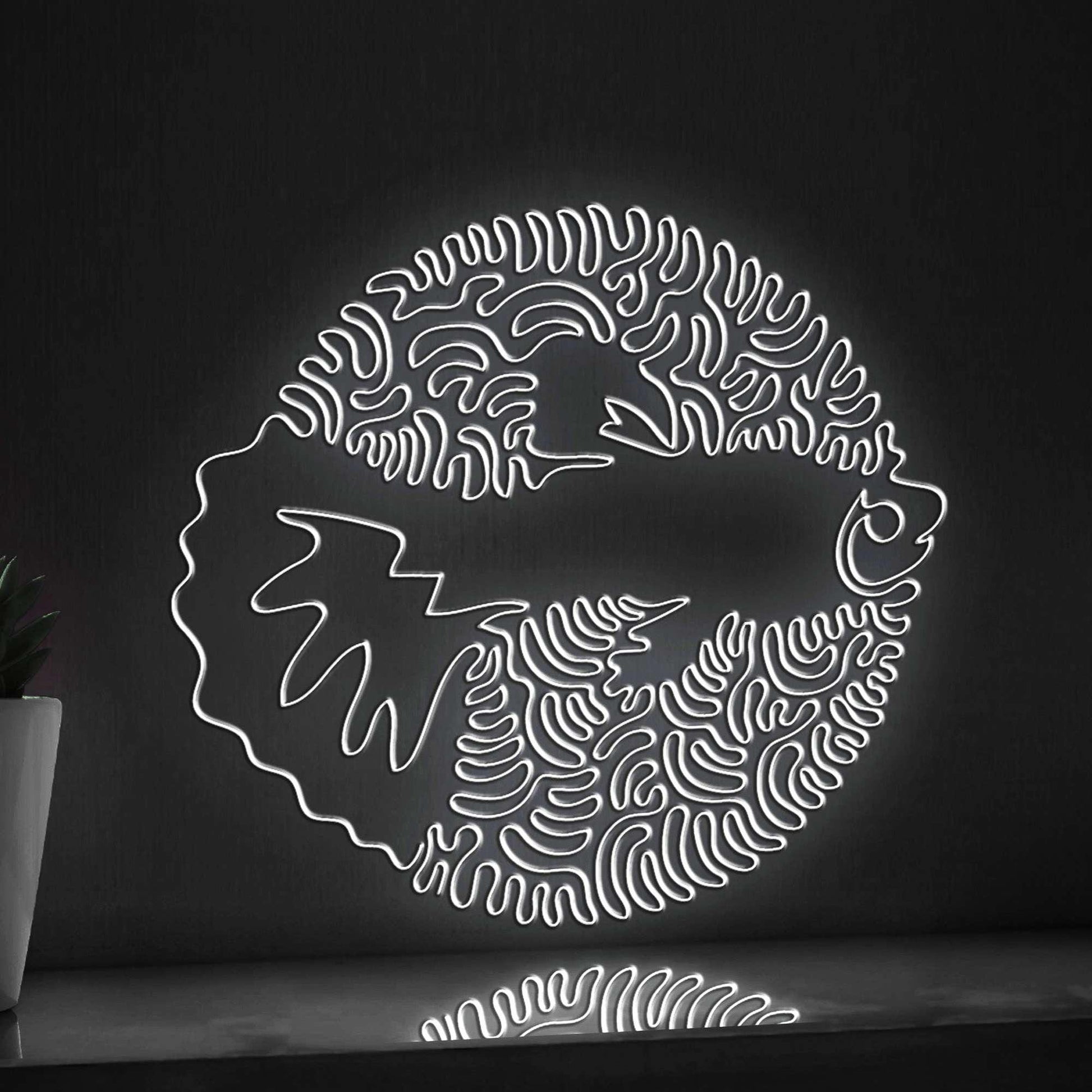 Guppy One Line EL Wire Neon Sign - Ideal for Aquarium Lovers & Decor - myneonup