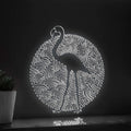Flamingo One Line Art EL Wire Neon Sign - Minimalist Boho Wall Decor - myneonup