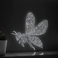 Bee One Line Art EL Wire Neon Sign - Winged Insect Decor - myneonup
