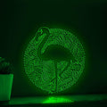 Flamingo Continuous Line EL Wire Neon Sign - Boho Abstract Wall Art Decor - myneonup