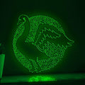 Swan One Line Art EL Wire Neon Sign - Graceful Bird Wall Decor - myneonup