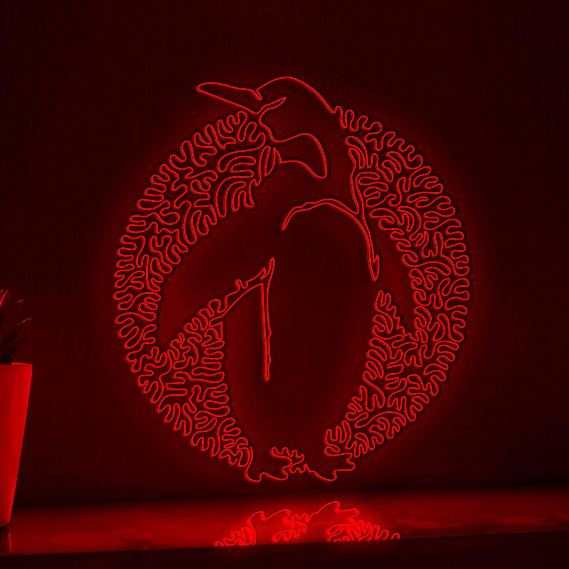 Penguin One Line EL Wire Neon Sign - Antarctic Bird Wall Art Decor - myneonup