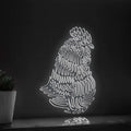 Rooster One Line EL Wire Neon Sign - Feathered Boho Wall Decor - myneonup