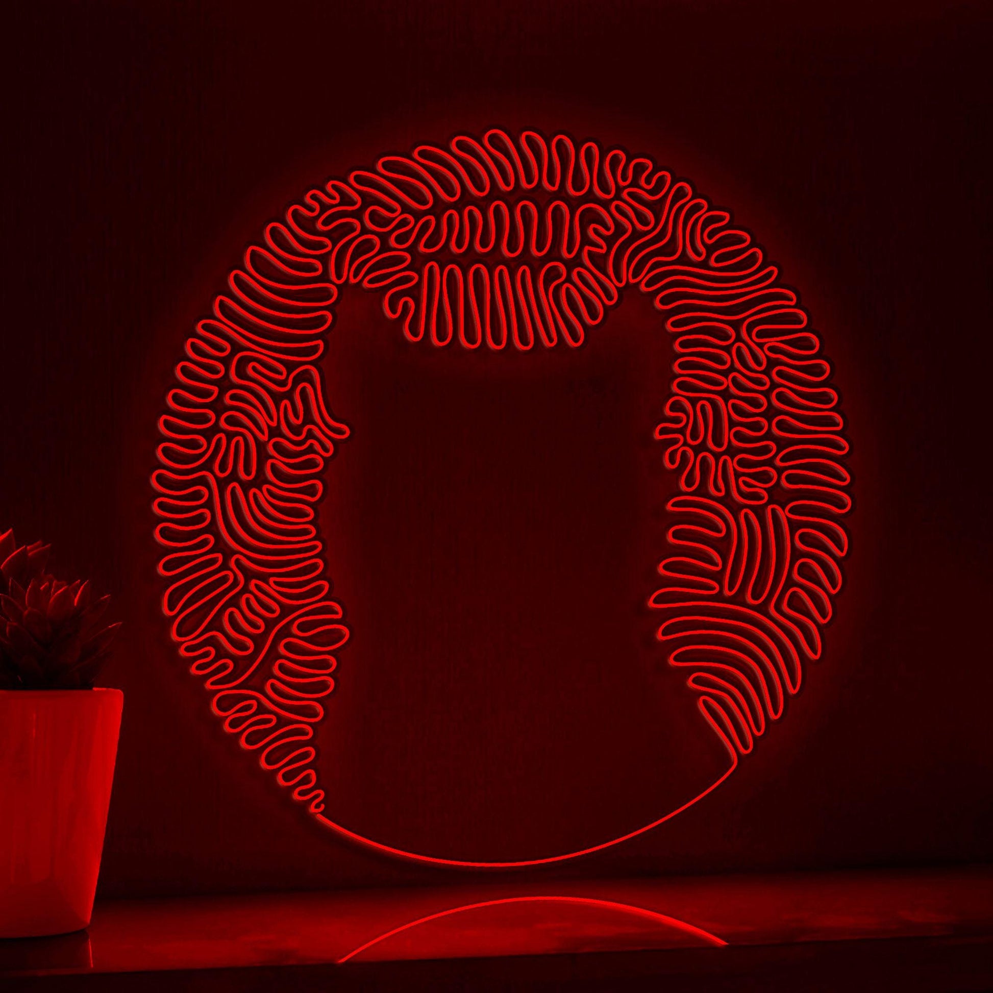 Cat Face One Line Art EL Wire Neon Sign - Minimalist Pet Wall Decor - myneonup
