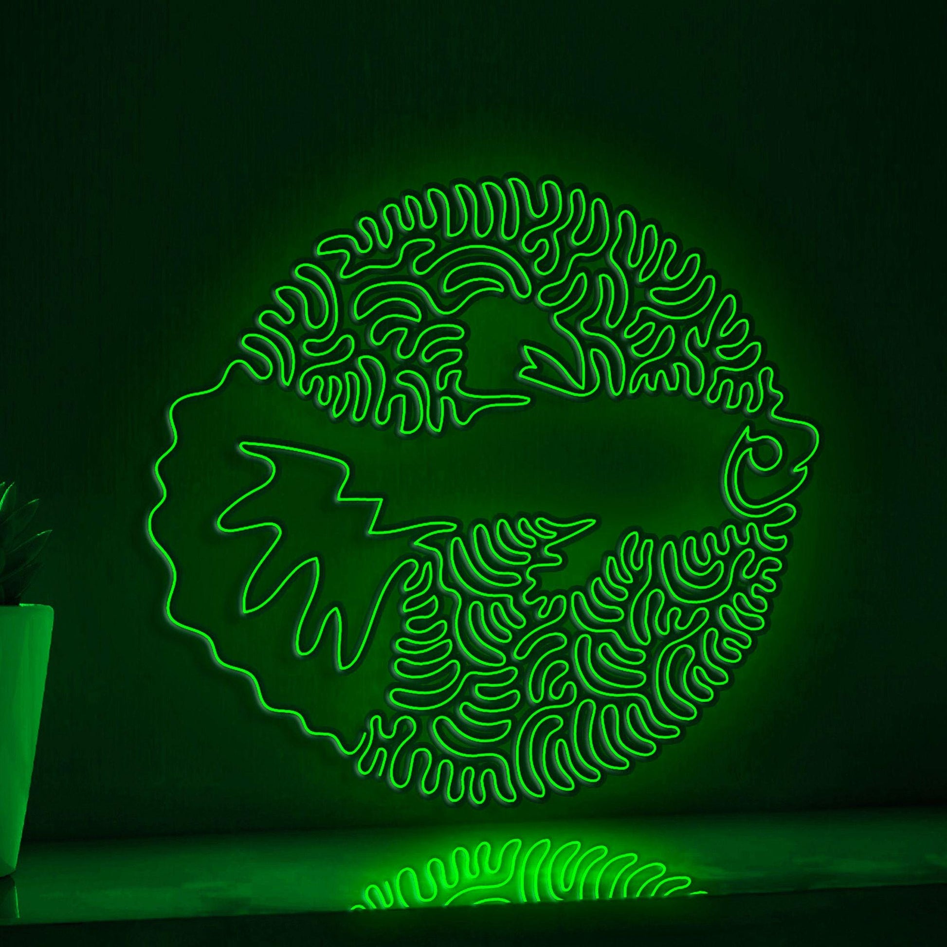 Guppy One Line EL Wire Neon Sign - Ideal for Aquarium Lovers & Decor - myneonup