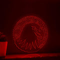 Hawk One Line EL Wire Neon Sign - Sharp Beak Raptor Wall Art - myneonup