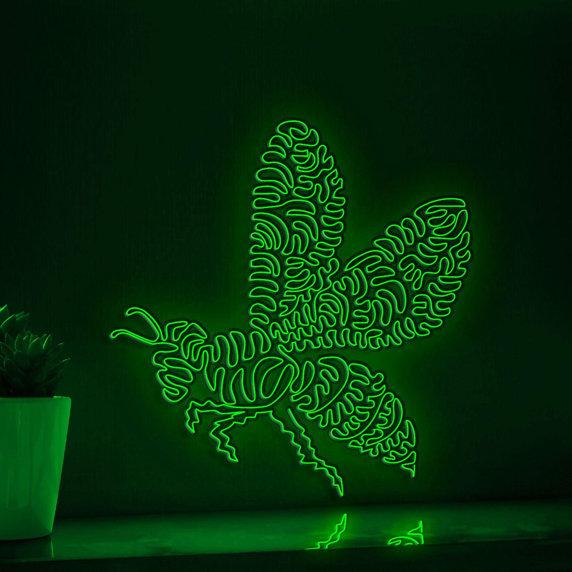 Bee One Line Art EL Wire Neon Sign - Winged Insect Decor - myneonup