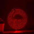 Flamingo Continuous Line EL Wire Neon Sign - Boho Abstract Wall Art Decor - myneonup