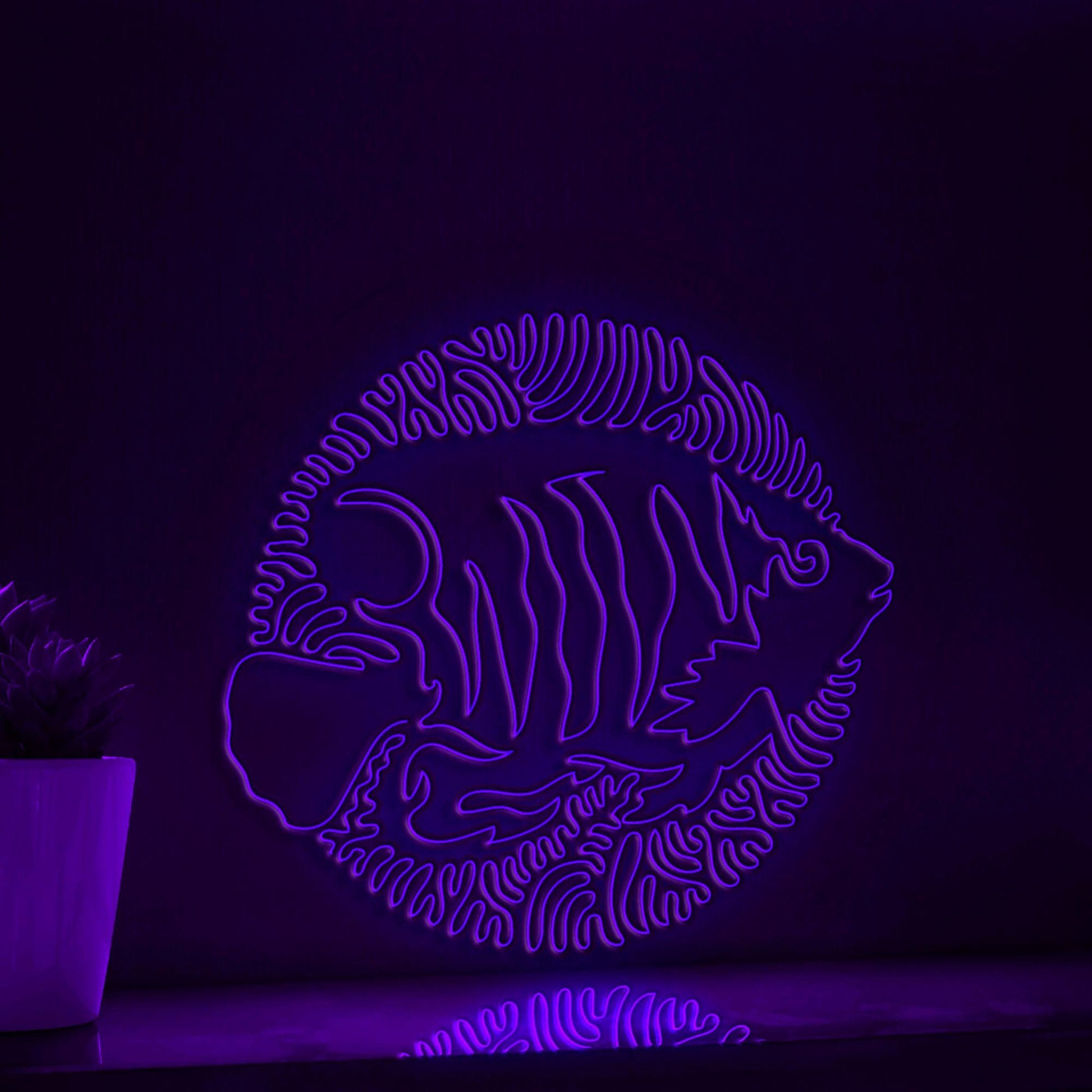 Regal Angelfish EL Wire Neon Sign - Aggressive Beauty Decor - myneonup