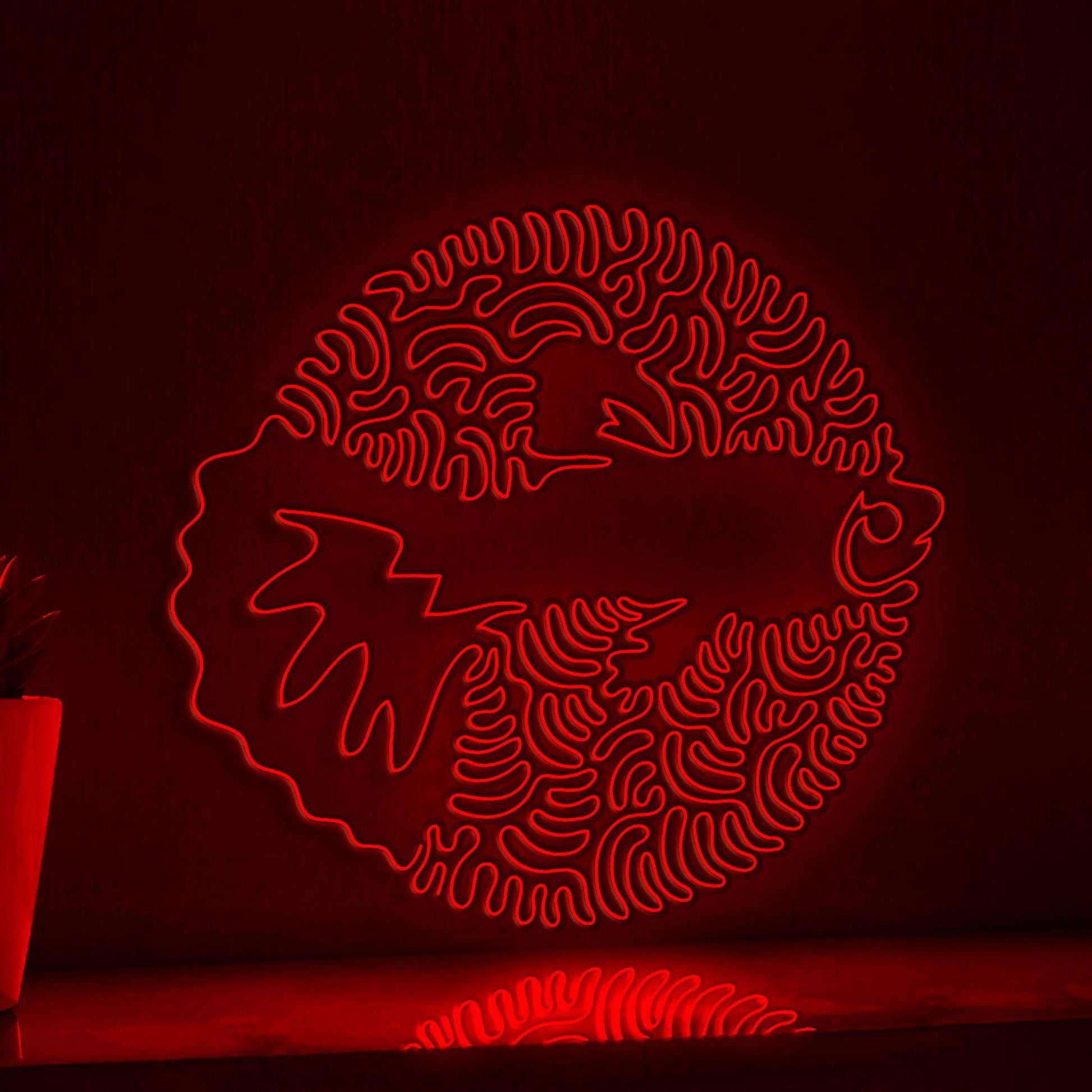 Guppy One Line EL Wire Neon Sign - Ideal for Aquarium Lovers & Decor - myneonup