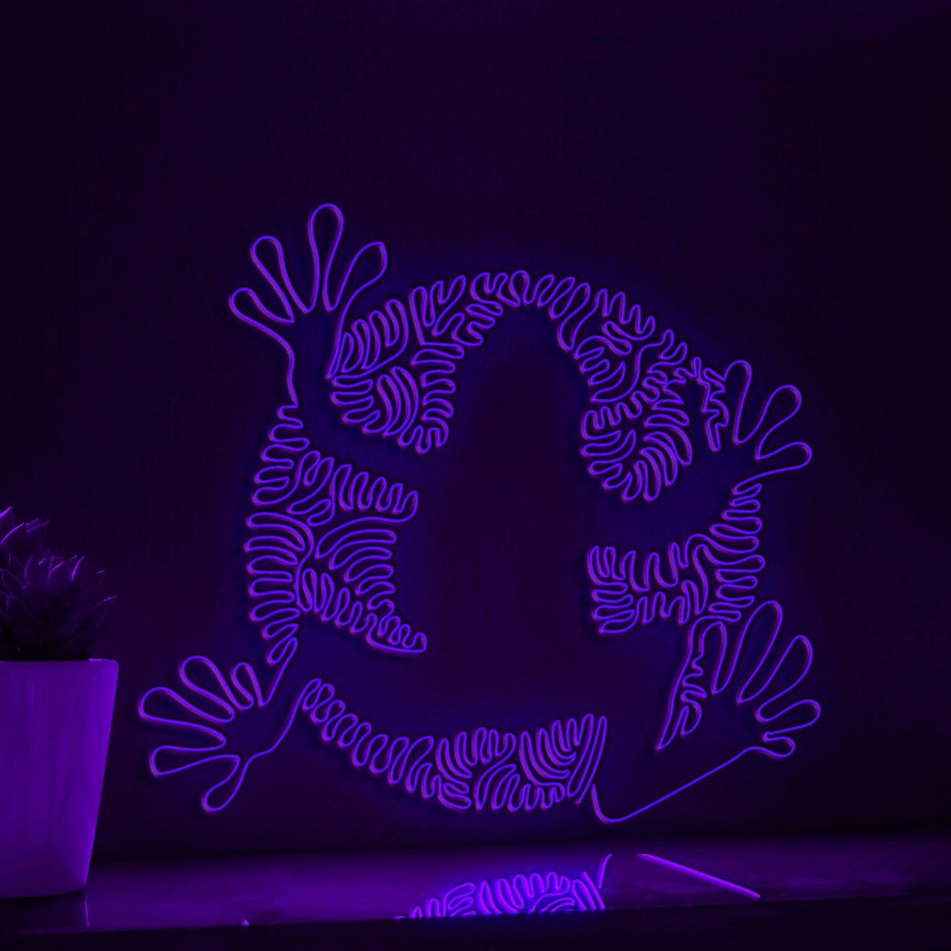 Frog One Line EL Wire Neon Sign - Long Leg Amphibian Art - myneonup