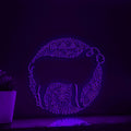 Sheep One Line EL Wire Neon Sign - Woolly Grazing Wall Art - myneonup