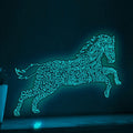Horse One Line EL Wire Neon Sign - Galloping Equine Wall Art - myneonup
