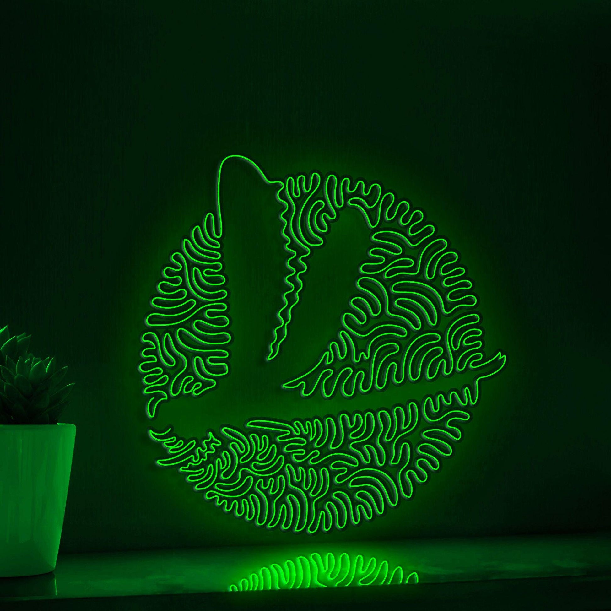 Dragonfly One Line EL Neon - Insect Boho DecorWall Art - myneonup