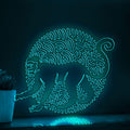 Monkey One Line EL Wire Neon Sign - Intelligent Primate Art - myneonup