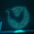 Rooster One Line Art EL Wire Neon Sign 1 - Farm Bird Boho Wall Decor - myneonup