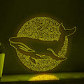 Adorable Whale One Line EL Wire Neon Sign - Sea Animal Wall Art - myneonup