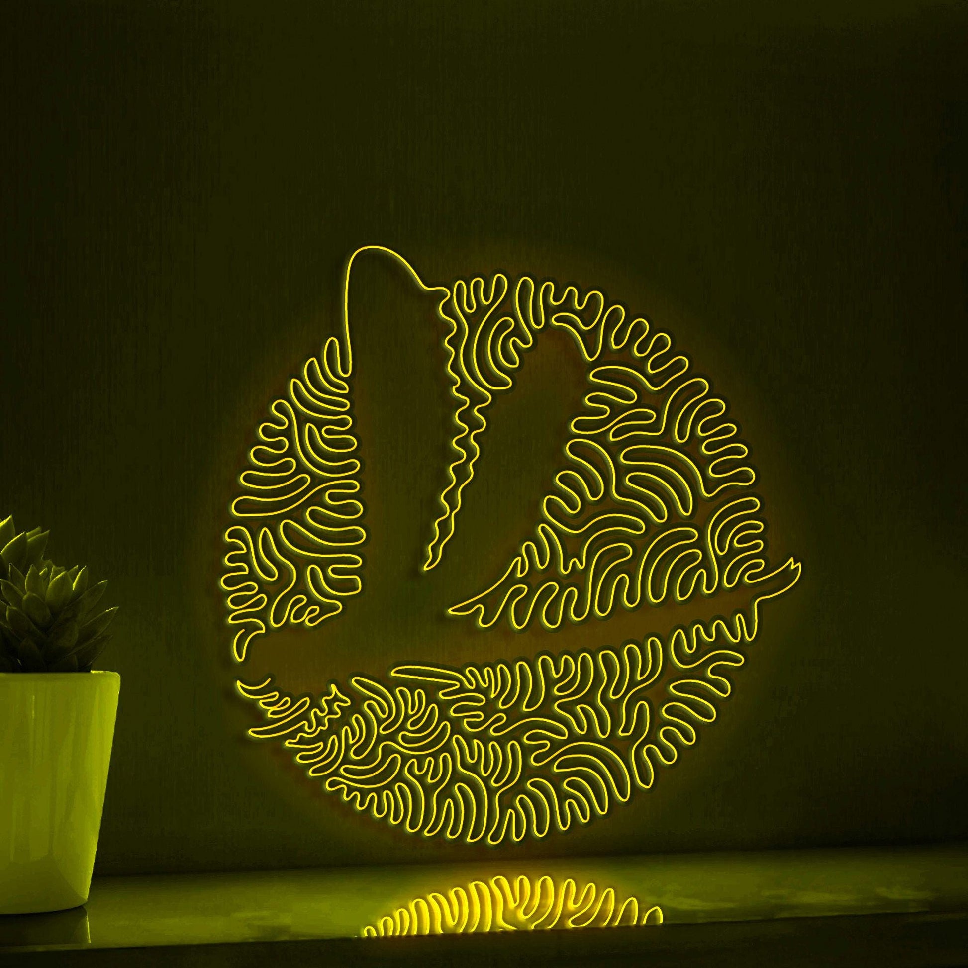 Dragonfly One Line EL Neon - Insect Boho DecorWall Art - myneonup