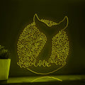 Whale Ambush One Line EL Wire Neon Sign - Ocean Giant Wall Art - myneonup