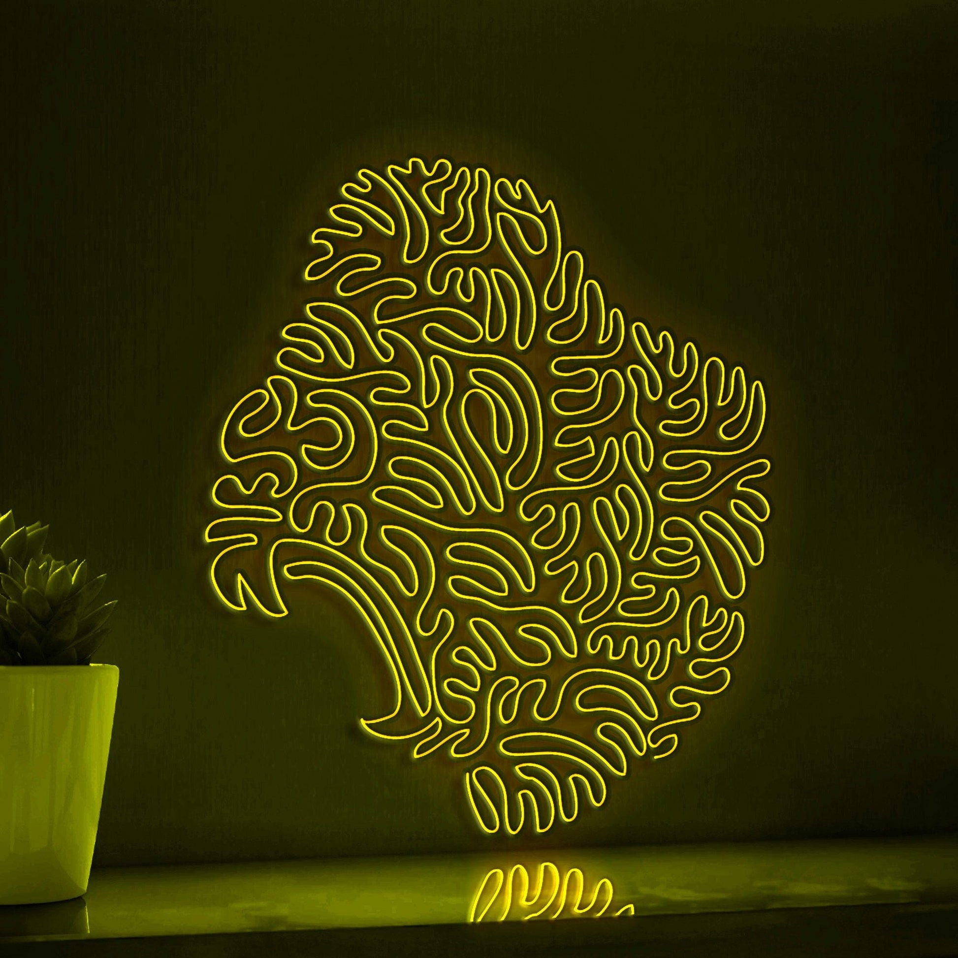 Gorilla One Line EL Neon - Largest Ape Wall Art - myneonup