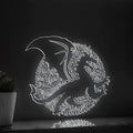 Dragon One Line Art EL Wire Neon Sign - Mythical Creature Decor - myneonup
