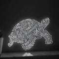 Tortoise One Line Neon Sign - Rounded Shell Wall Art Decor - myneonup