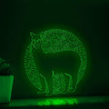 Alpaca One Line Art EL Wire Neon Sign - Fuzzy Farm Animal Decor - myneonup