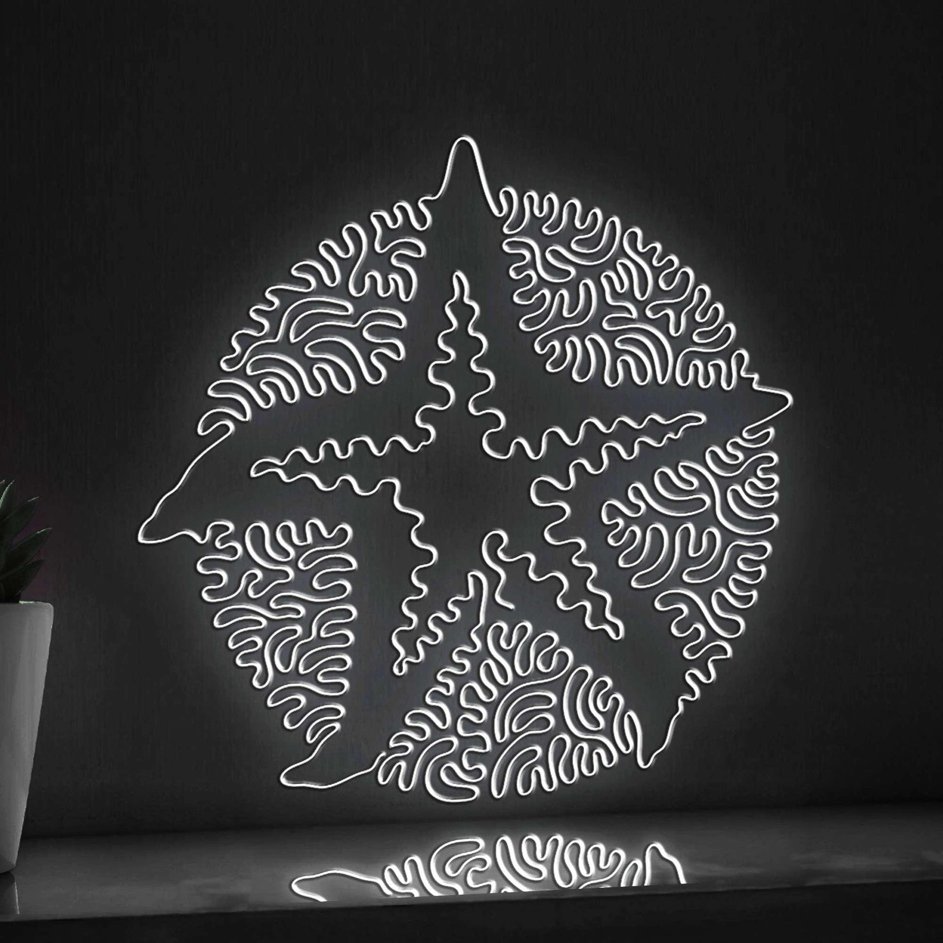 Starfish One Line EL Neon - Sea Creature Wall Art - myneonup