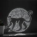 Monkey One Line EL Wire Neon Sign - Intelligent Primate Art - myneonup