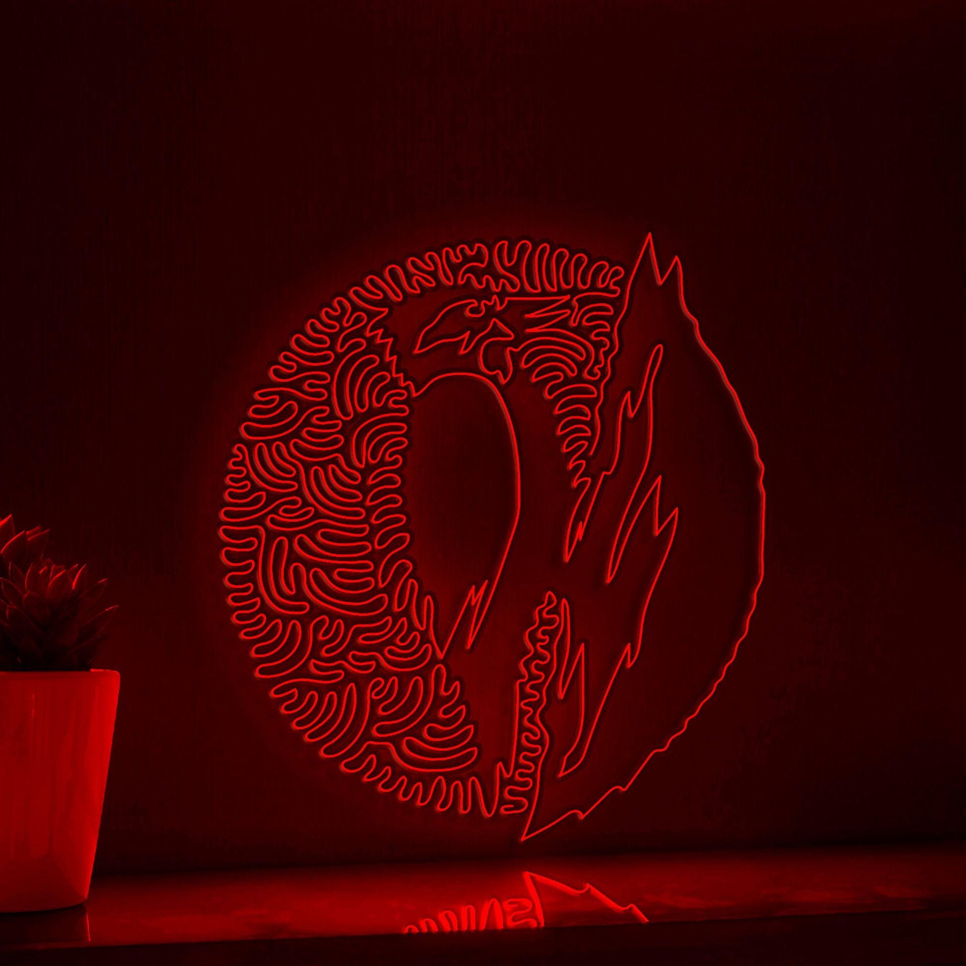 Woodpecker One Line EL Wire Neon Sign - Forest Bird Wall Art Decor - myneonup
