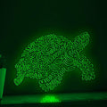 Tortoise One Line Neon Sign - Rounded Shell Wall Art Decor - myneonup