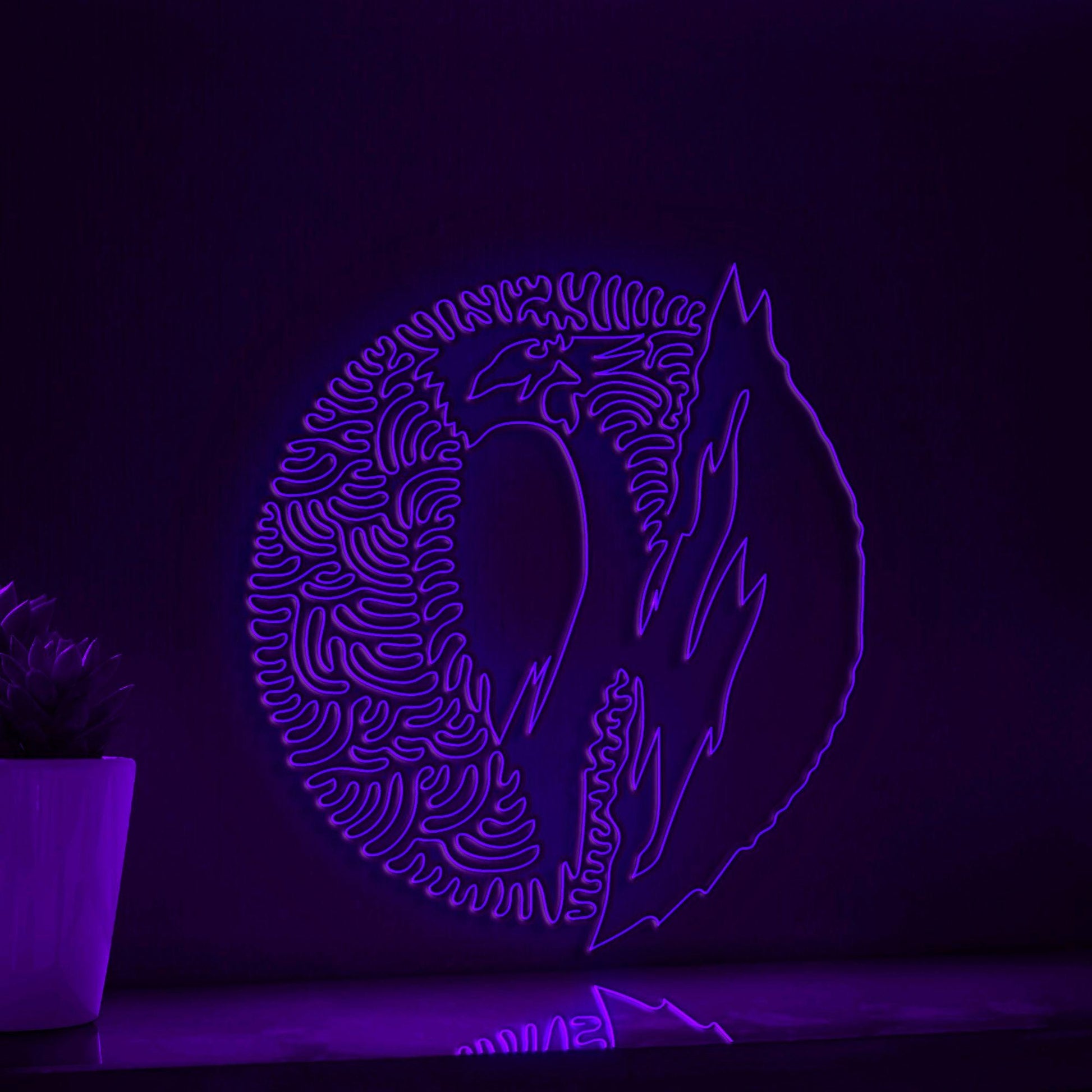 Woodpecker One Line EL Wire Neon Sign - Forest Bird Wall Art Decor - myneonup