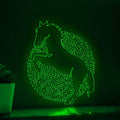 Horse One Line Art EL Wire Neon Sign - Prancing Equine Wall Decor - myneonup