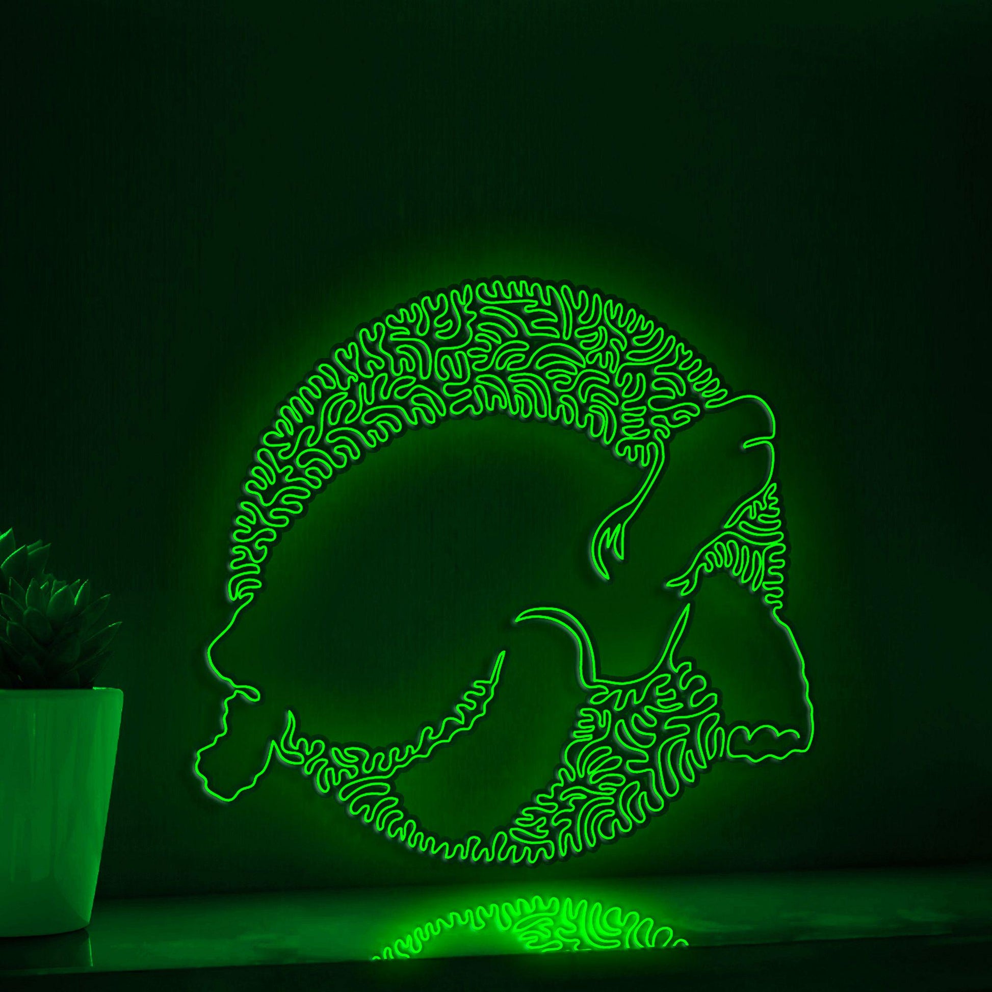 Tortoise One Line Art EL Wire Neon Sign - Slow Pet Lover Decor - myneonup