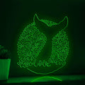 Whale Ambush One Line EL Wire Neon Sign - Ocean Giant Wall Art - myneonup
