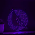 Grouse One Line Art EL Wire Neon Sign - Standing Bird Wall Decor - myneonup