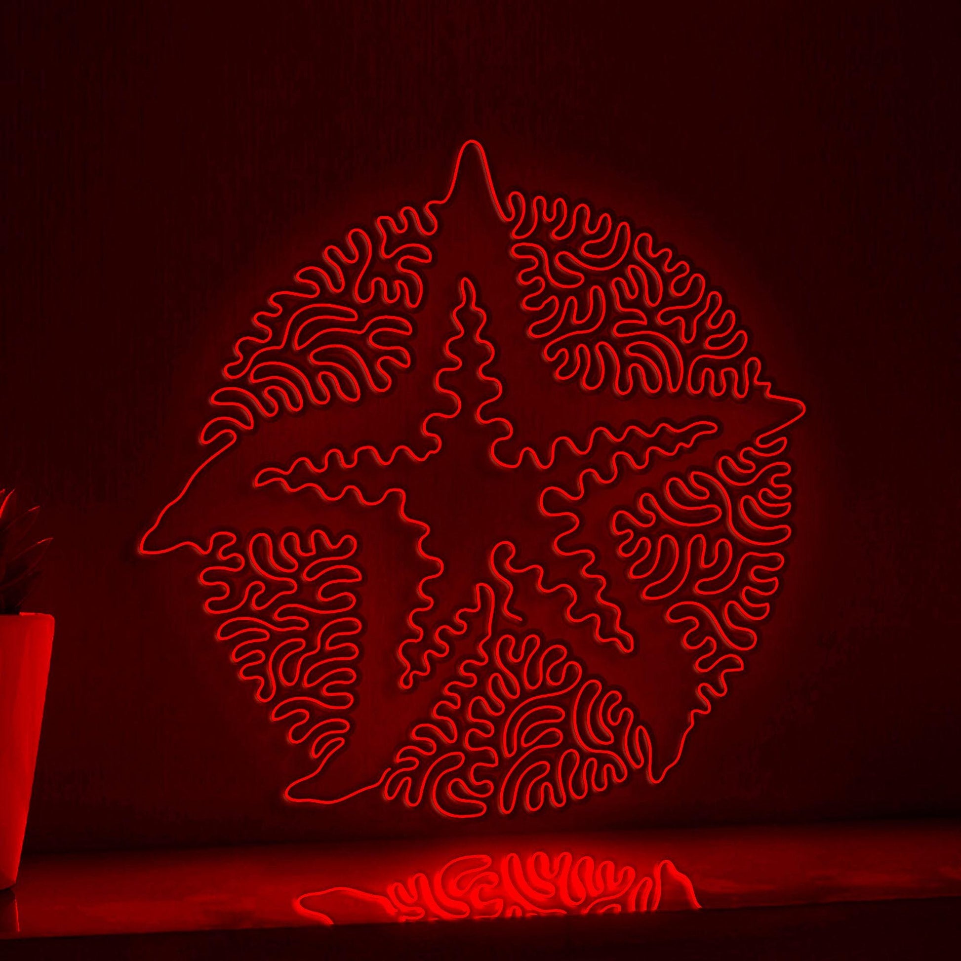 Starfish One Line EL Neon - Sea Creature Wall Art - myneonup