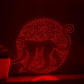 Monkey One Line EL Wire Neon Sign - Intelligent Primate Art - myneonup