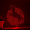 Horse One Line Art EL Wire Neon Sign - Prancing Equine Wall Decor - myneonup