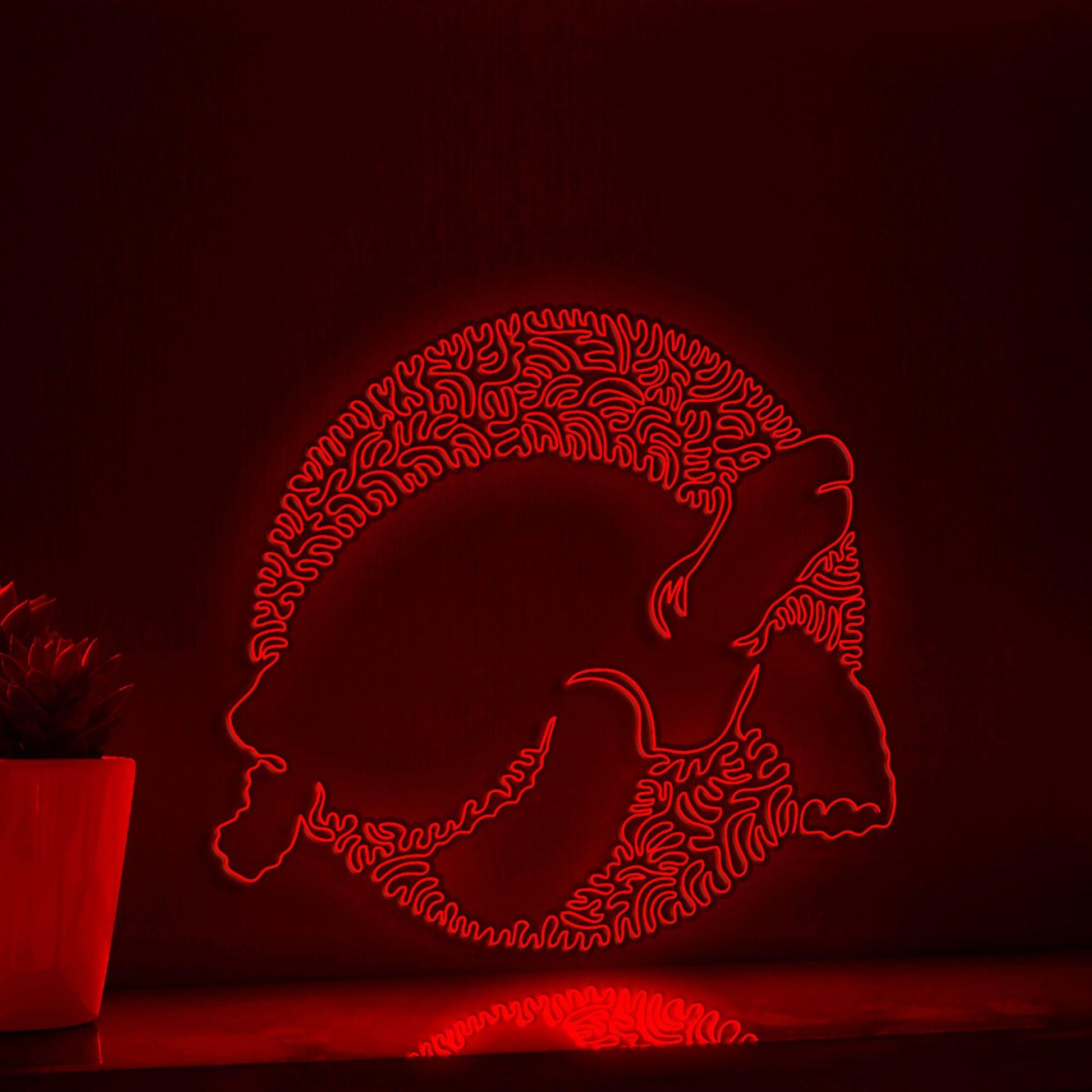 Tortoise One Line Art EL Wire Neon Sign - Slow Pet Lover Decor - myneonup