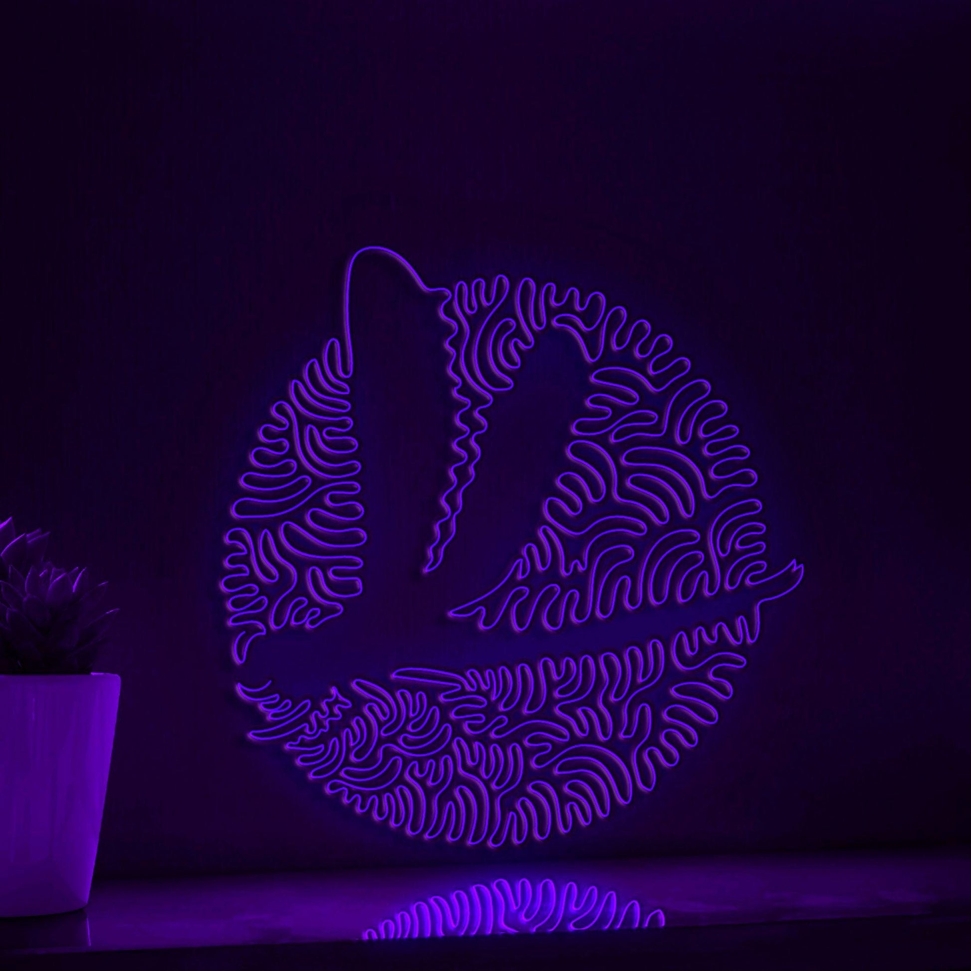 Dragonfly One Line EL Neon - Insect Boho DecorWall Art - myneonup
