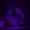 Horse One Line Art EL Wire Neon Sign - Prancing Equine Wall Decor - myneonup